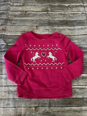 Sonoma Girls Size 6 Unicorn Long Sleeve Shirt